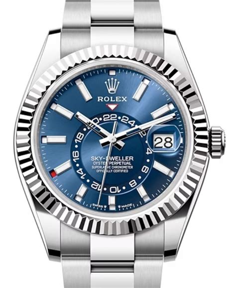 rolex sky dweller bezel|rolex sky dweller specs.